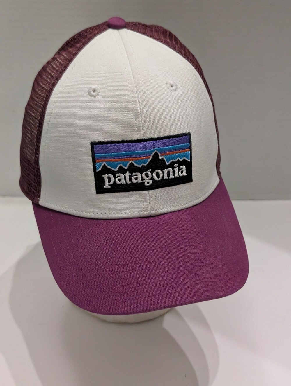Patagonia Women's P-6 Logo Trucker Mesh Hat Snapback Plum One Size